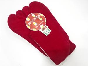 アンティーク　福助　ビロード足袋(19.5センチ・2枚コハゼ)